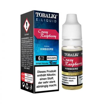 Tobaliq E-Liquid 6 mg "Crazy Raspberry (Himbeer)", 10 ml